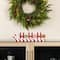 Glitzhome® 19" Christmas Wooden Epoxy HOHOHO Candy Cane Table Decor